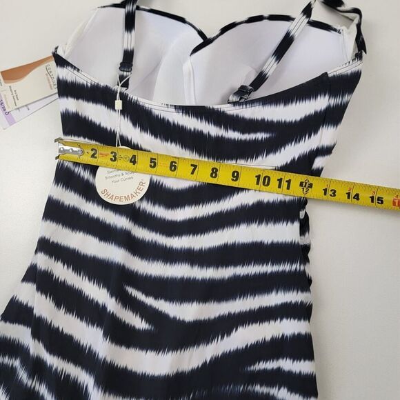 $134 Contours Coco Reef Sapphire Bra-Sized Underwire One-Piece Swimsuits 14/38 D - Picture 9 of 12